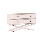 Warrior Chest of Drawers by Fairytale: Lacquered Wood and Polished Brass