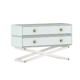 Warrior Chest of Drawers by Fairytale: Lacquered Wood and Polished Brass