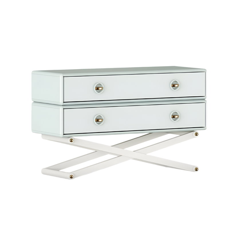 Warrior Chest of Drawers by Fairytale: Lacquered Wood and Polished Brass