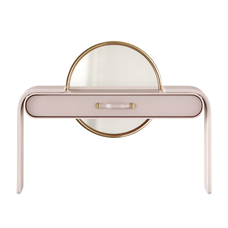 The Fairy Dressing Table by Fairytale: Vintage Inspiration in Polished Brass and Linen Fabric