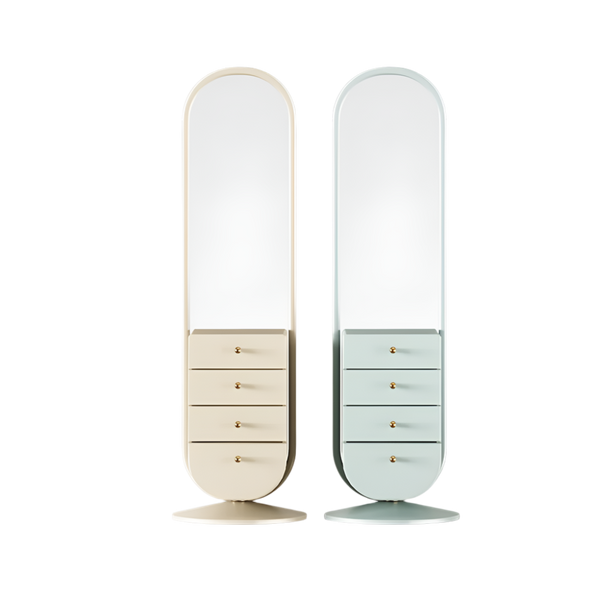 Macaroons Chest of Drawers by Fairytale: Colorful in Lacquered Wood, Polished Brass & Mirror