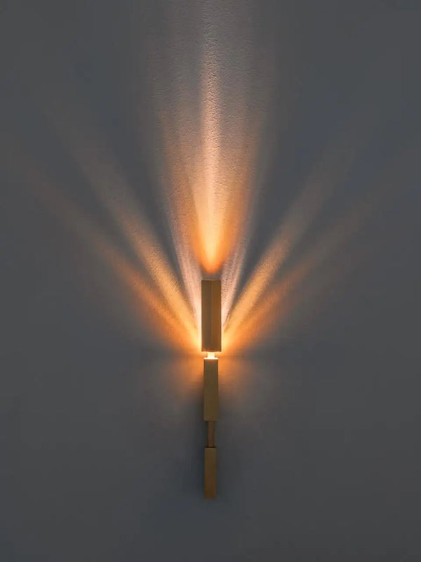 Éclat Luxe Luxury Handmade Solid Brass Wall Light - Touched Interiors