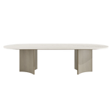 Trésor Luxury Natural Stone Top Dining Table & Antique Brass A