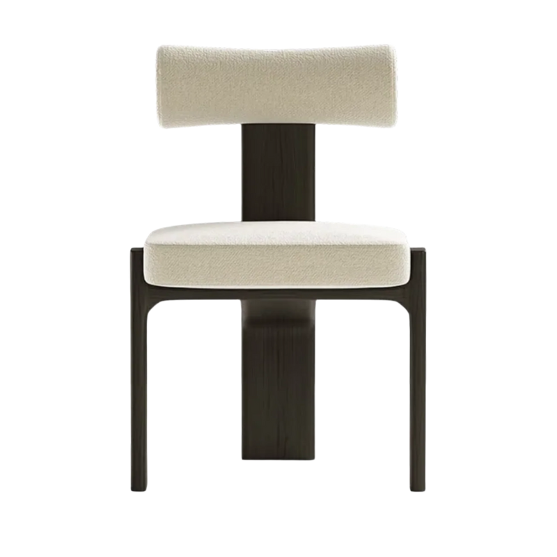 Zerra Dining Chair - Luxury Oak Wood & Comfort of Soft Fabric