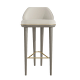 Casa Magna Coquet Bar Stool - Solid Wood Frame