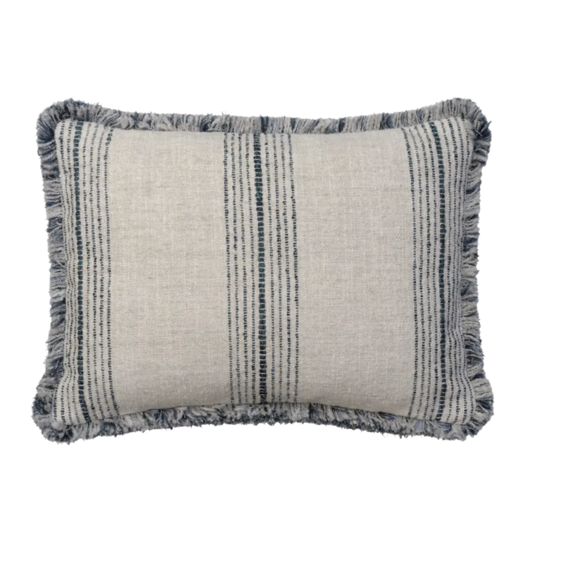 Atrani Striped Contemporary Linen Cushion. 