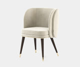 Laskasas Ambrose Dining Chair in Vienna Cream upholstery.