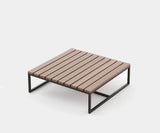 Badi Outdoor Coffee Table with Sucupira Natural Wood - Luxury Patio Furniture