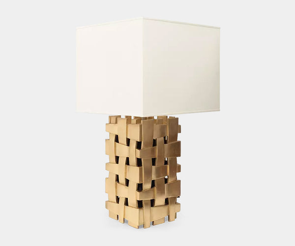 Bespoke Contemporary Table Lamp | Unique Weave Pattern