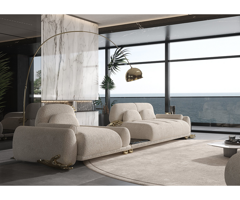 Bespoke luxury Pompeii Sofa by Nauu Design, showcasing exquisite craftsmanship and design