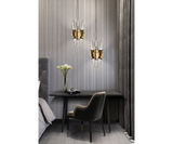 Modern Luxury Pendant Lighting - Crystal Glass and Gold