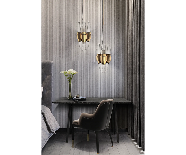 Modern Luxury Pendant Lighting - Crystal Glass and Gold