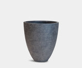 Cloud planter in anthracite featuring a natural stone look, perfect for outdoor decor.