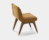 Colette Dining Chair with Customizable Luxe Fabric Upholstery.