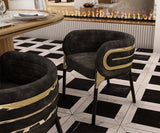 Comfortable Art Deco Dining Chair: The GATSBY Offers Relaxed Luxury.