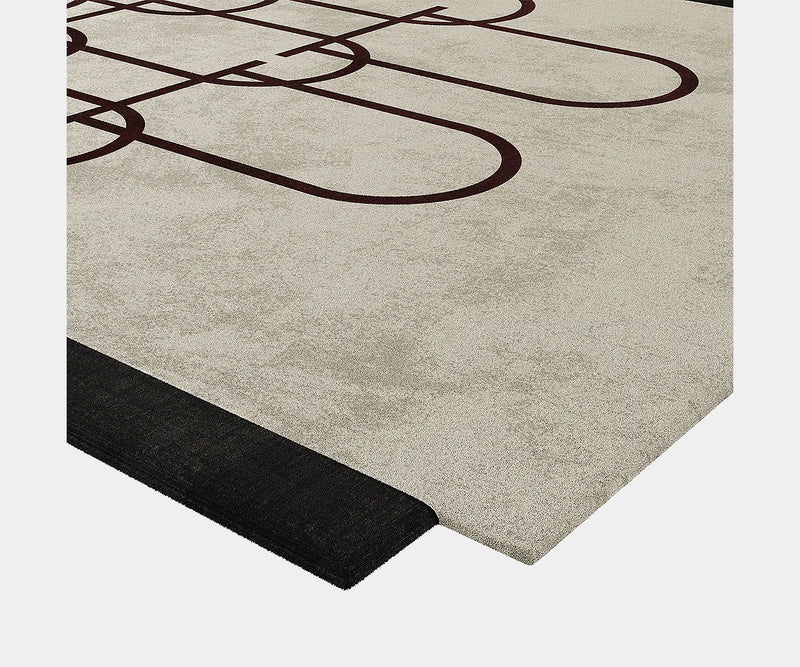 Contemporary brutalist Glam Rug by Marnois, featuring a sophisticated design that elevates high-end real estate spaces with sustainable elegance.