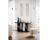 Designer marble console table featuring premium materials and contemporary design.