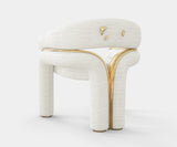 High-End Daphne White Chair: Perfect for Luxury Interiors