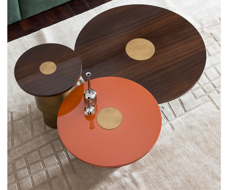 Daytona Playful Nesting Tables: Add a touch of whimsy and modern design to your home with the Daytona Rondo nesting tables, a versatile set with a unique blend of materials.