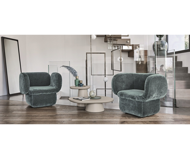 Customize your comfort and style with the Ditre Italia Haring Armchair's range of upholstery options.