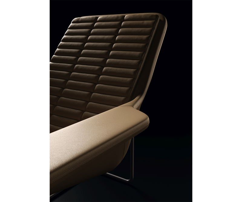 Designed by Daineelli Studio, the Ditre Italia Nirvana Chaise Longue showcases modern Italian craftsmanship.