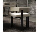 Aster Karl Dining Chair: Elegant with Low Rounded Backrest