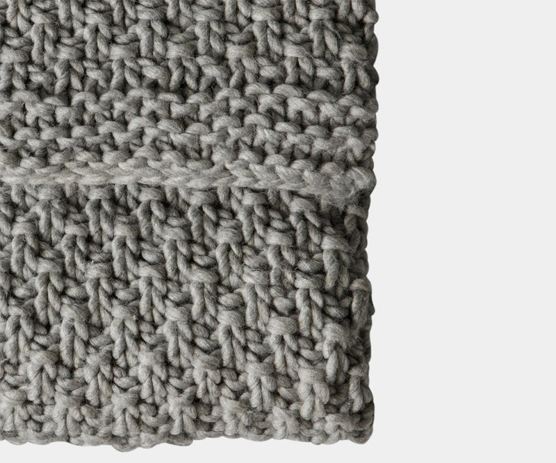 Rustic Farm: Handcrafted Chunky Knit Textured Throw