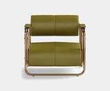 Holden Armchair by Mezzo Collection: Mid-Century Modern Design in Polished Brass