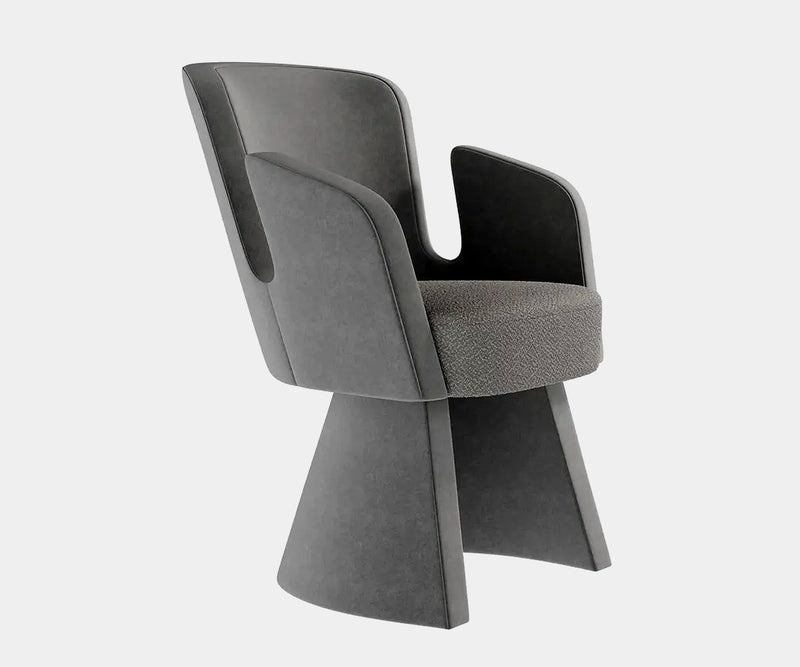 Coastal elegance meets modern design in this luxury velvet dining chair.