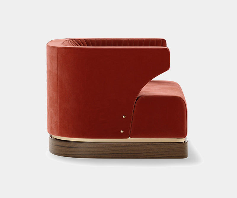 High-End Home Decor: Gene Armchair with customizable fabric to personalize your space.