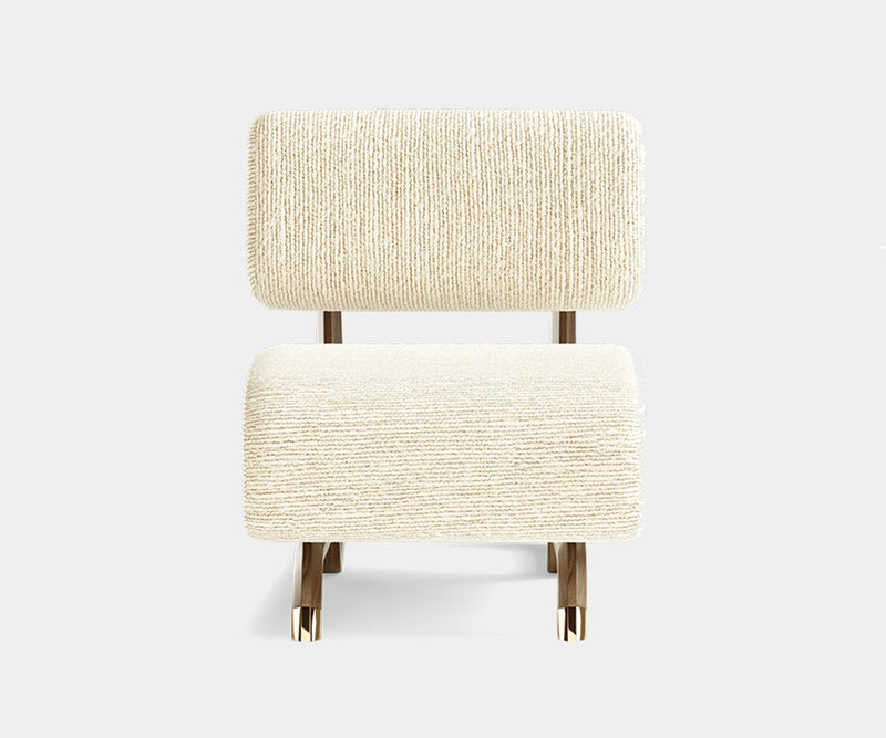 High-End Home Decor: Sloane Armchair in customizable fabric to match your style.