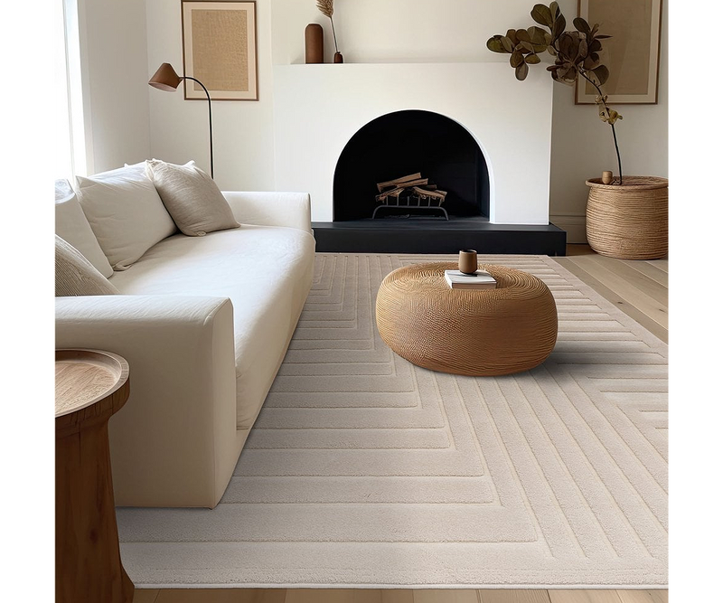 Textured Valley rug enhancing a contemporary living space with style.