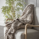 Rustic Farm: Handcrafted Chunky Knit Textured Throw