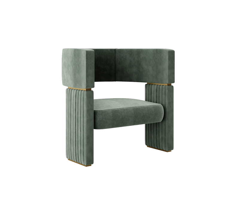 The Jetclass Cadeirão Metropolis armchair: Inspired by classical grandeur, this luxurious piece offers customizable upholstery for a touch of personalisation.
