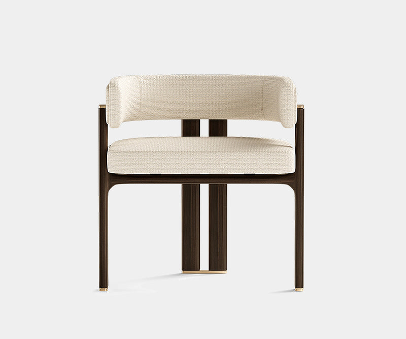 High-end Karl dining chair featuring plush upholstery and modern design.