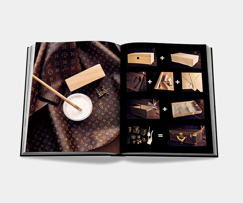 Iconic Trunk Construction: A Legacy of Louis Vuitton - Discover the timeless techniques used to create Louis Vuitton's iconic trunks in this coffee table book.