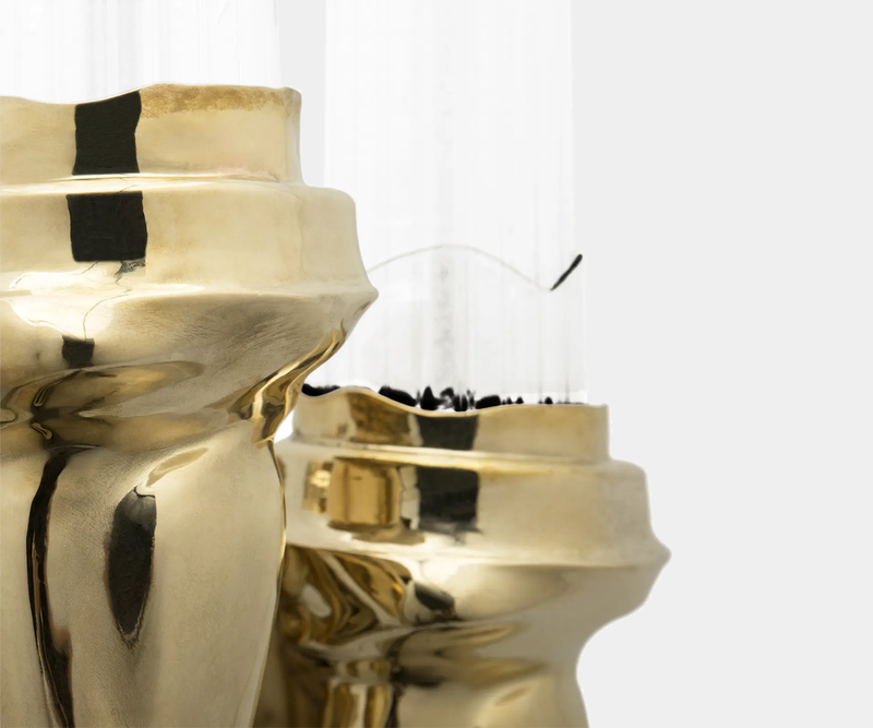 Lumina Wall Lamp: Modern Hallway Lighting with Gold & Crystal