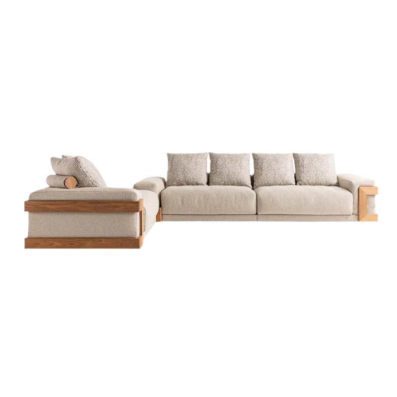 Luxence Cabo Teak Sofa: Opulent & Sophisticated Design