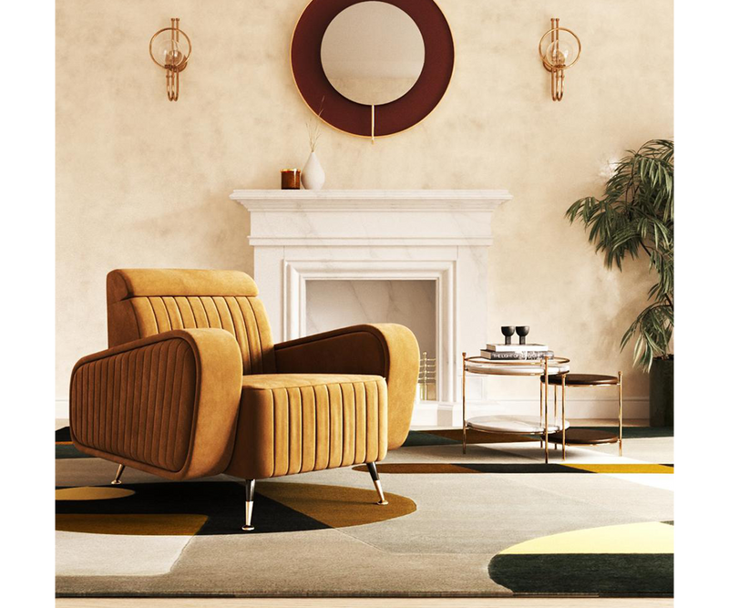 Luxurious and Comfortable Mid-Century Modern Armchair. Sink into the plush comfort of the McIntosh Muse armchair, a stunning addition to your modern living space.