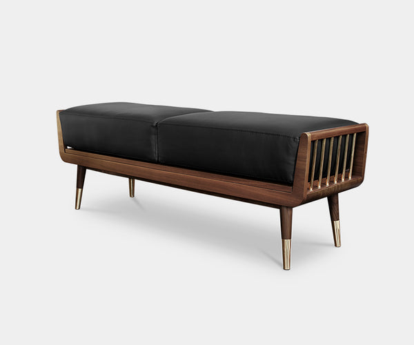 Luxurious Bespoke Art Brando Bench Ottoman for High-End Home Decor