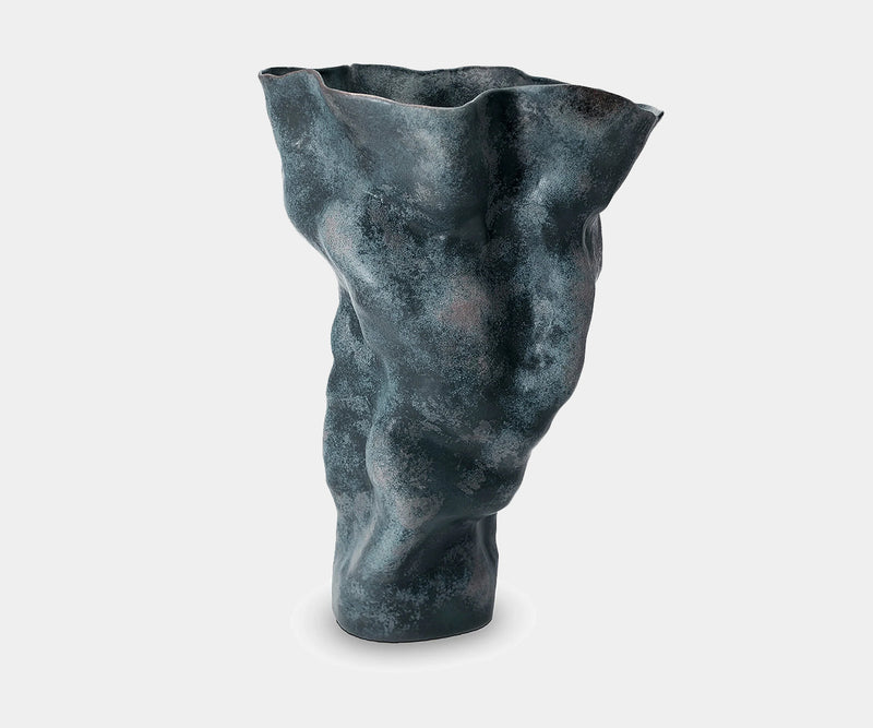 Timna Vase with rich earthy tones, a statement piece for modern interior design.