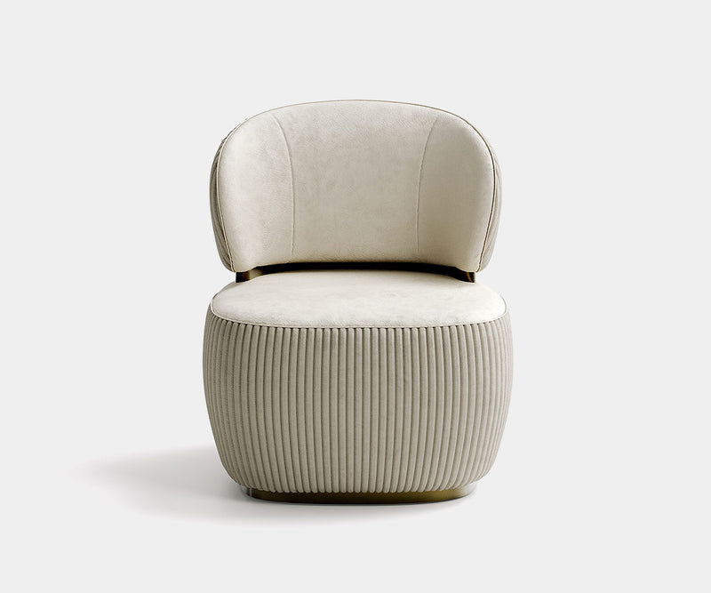 Luxury Bon Ton armchair showcasing modern design and elegant curves.