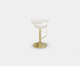 Luxury Cream Velvet Bar Chair: The Marlen Swivel Offers Comfort & Style.