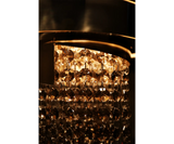 Prisma Wall Lamp: Gold-Plated Brass with Faceted Crystal Design