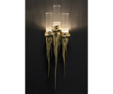 Lumina Wall Lamp: Elegant Gold & Crystal Sconce for Modern Interiors