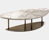 Elegant Side Tables - Italian Craftsmanship with Black Din and Stone