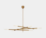 Kelly Wearstler Rousseau Grande Chandelier in Burnished Brass - Luxury Interior Lighting