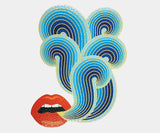 Jonathan Adler 750-piece lips shaped puzzle for adults, premium gift and luxury home décor.