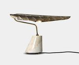 Handcrafted luxury lighting showcasing Estremoz marble base and elegant craftsmanship.