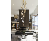 High-End Interior Design | Montaione Gold Plated Chandelier